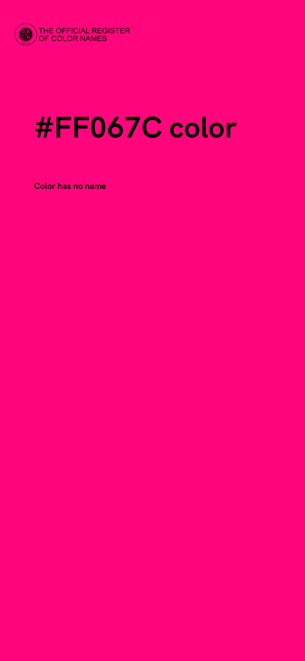 #FF067C color image