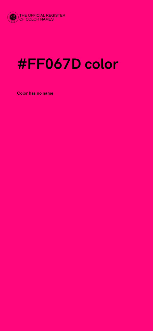 #FF067D color image