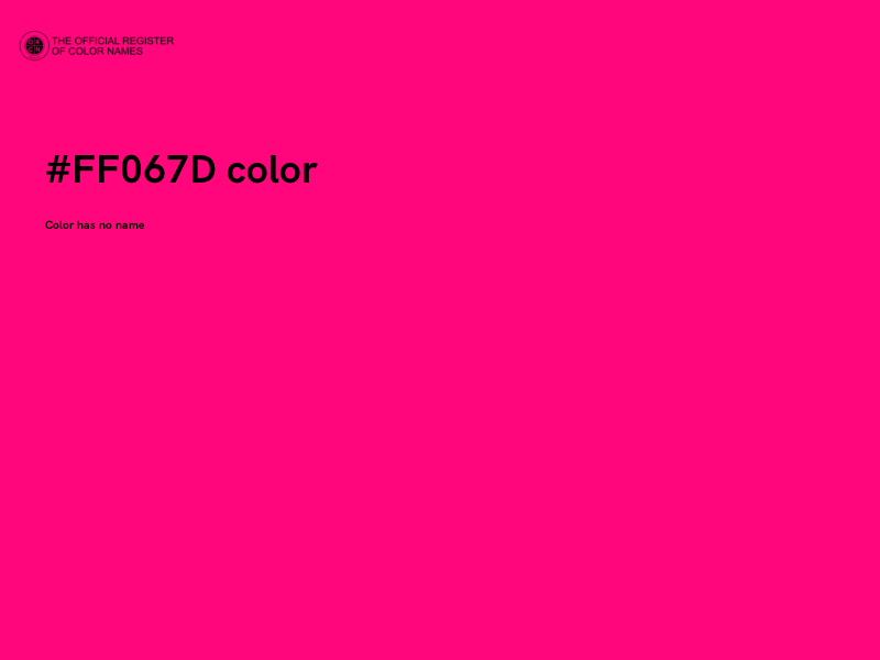 #FF067D color image