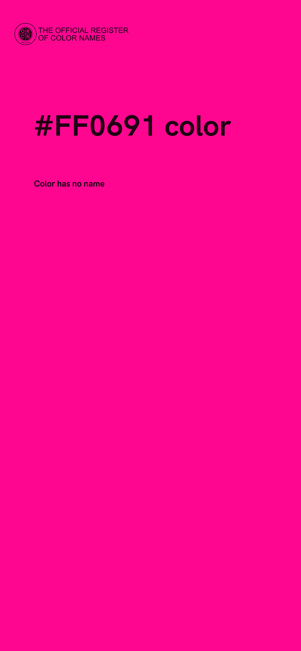 #FF0691 color image
