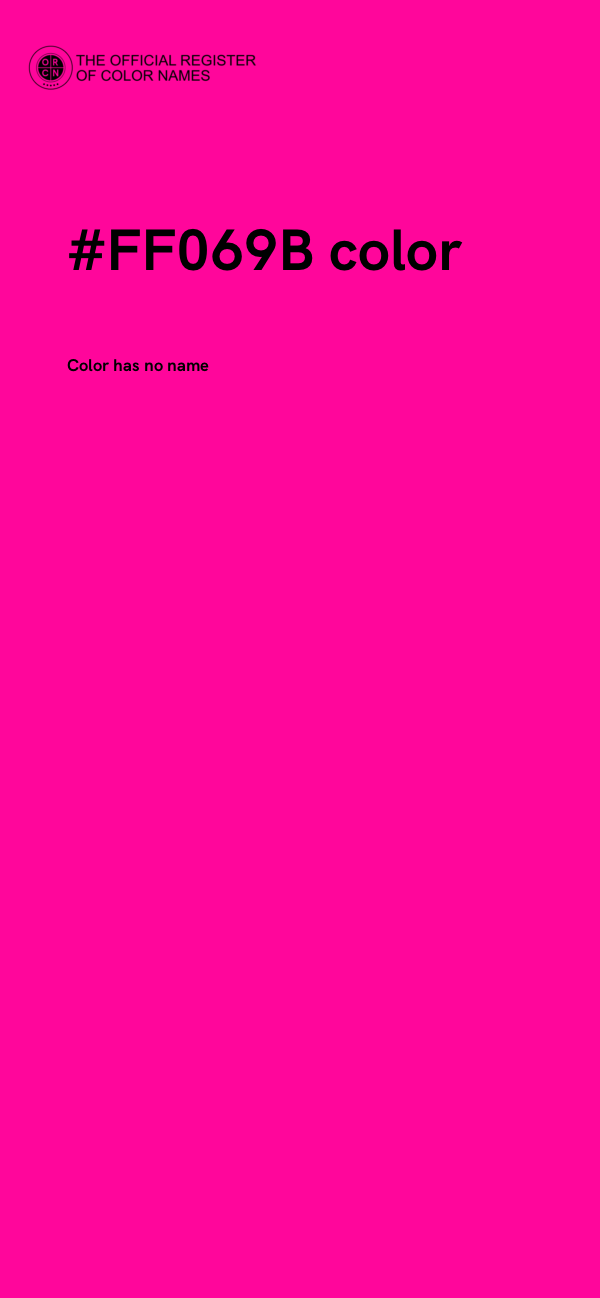 #FF069B color image