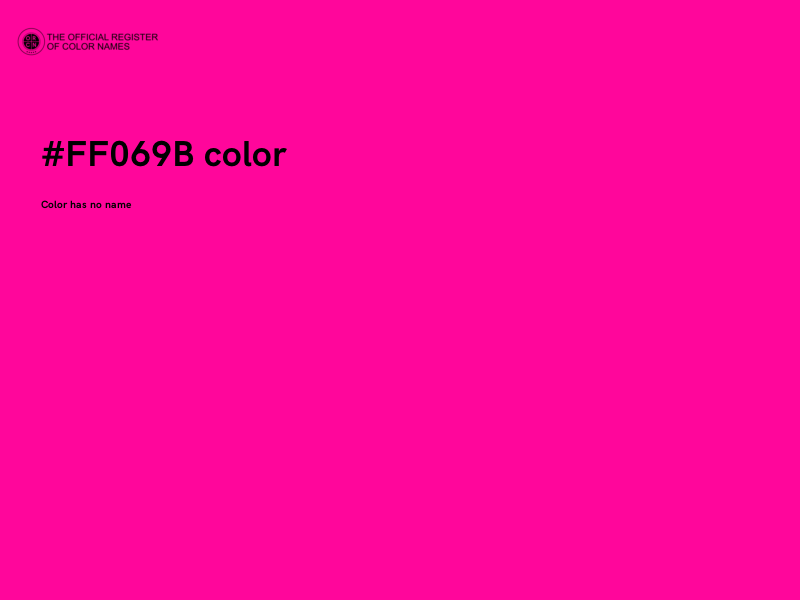 #FF069B color image