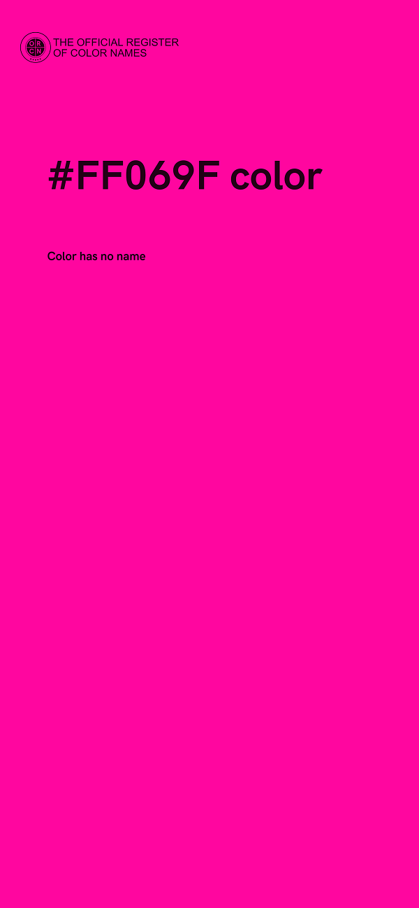 #FF069F color image