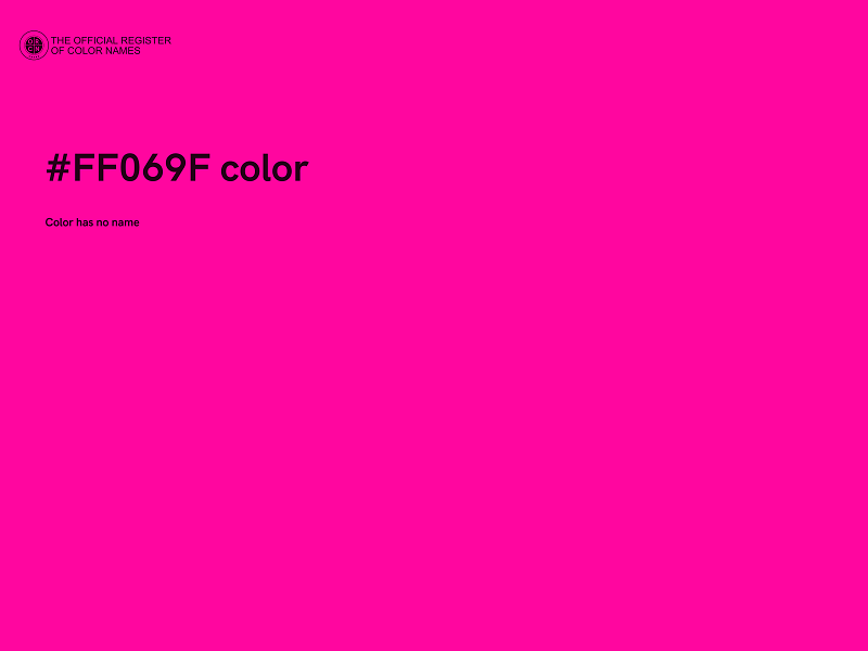 #FF069F color image