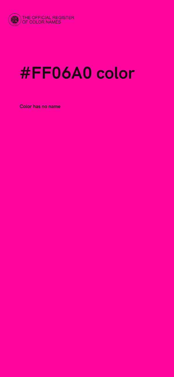 #FF06A0 color image