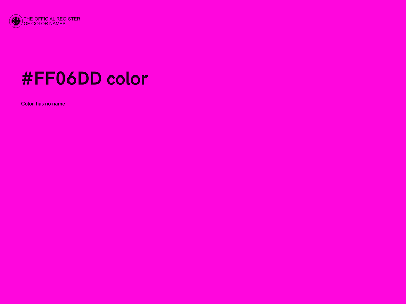 #FF06DD color image