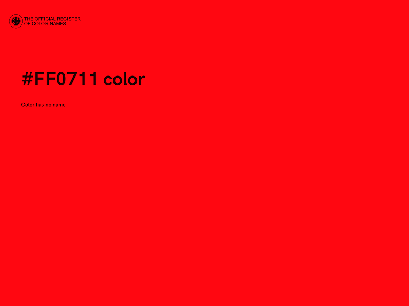 #FF0711 color image