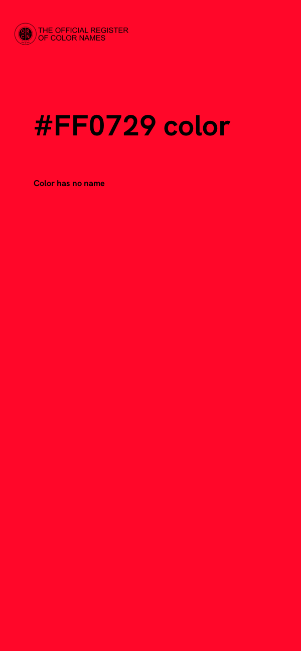#FF0729 color image