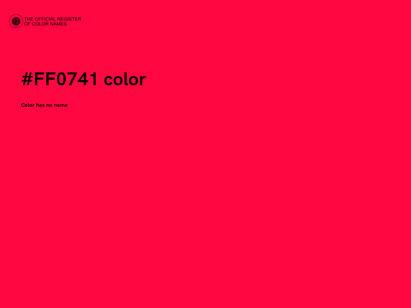 #FF0741 color image