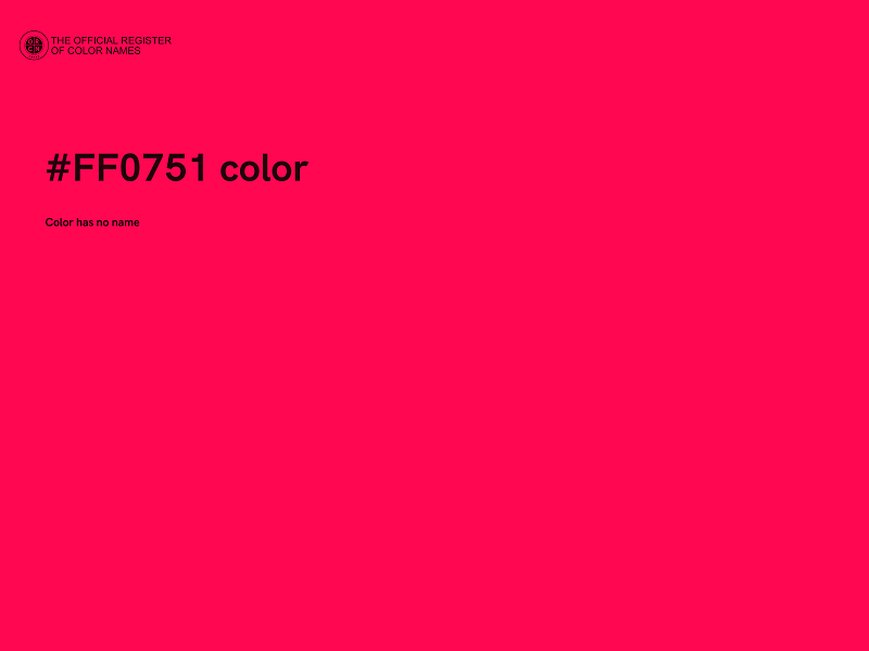 #FF0751 color image