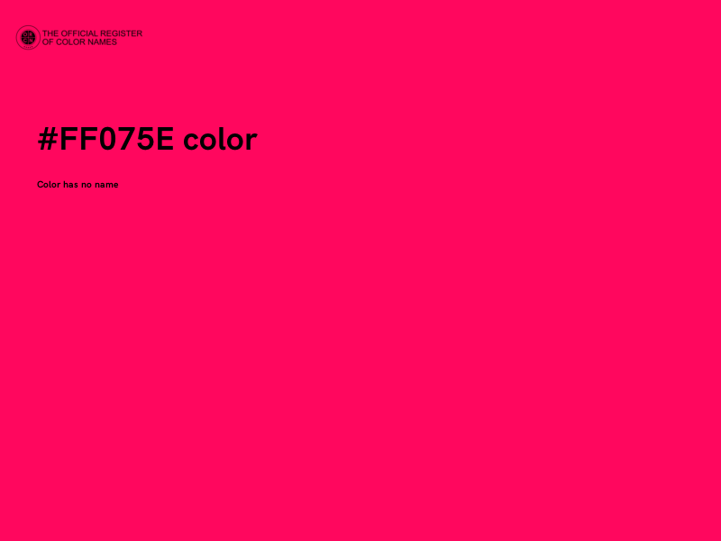 #FF075E color image