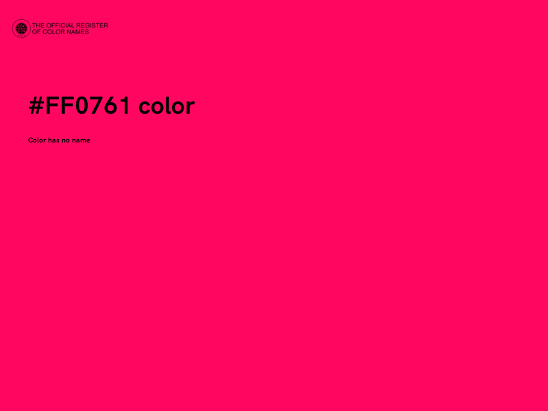 #FF0761 color image