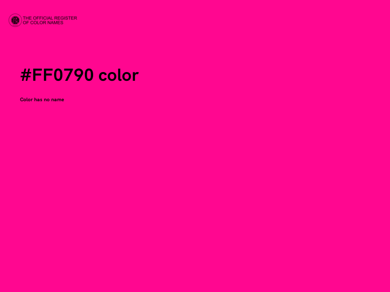 #FF0790 color image
