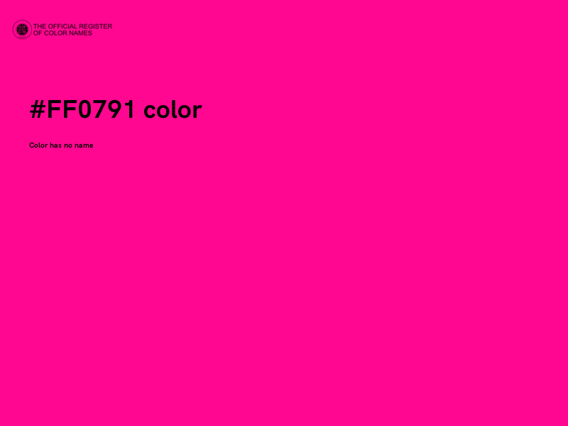 #FF0791 color image