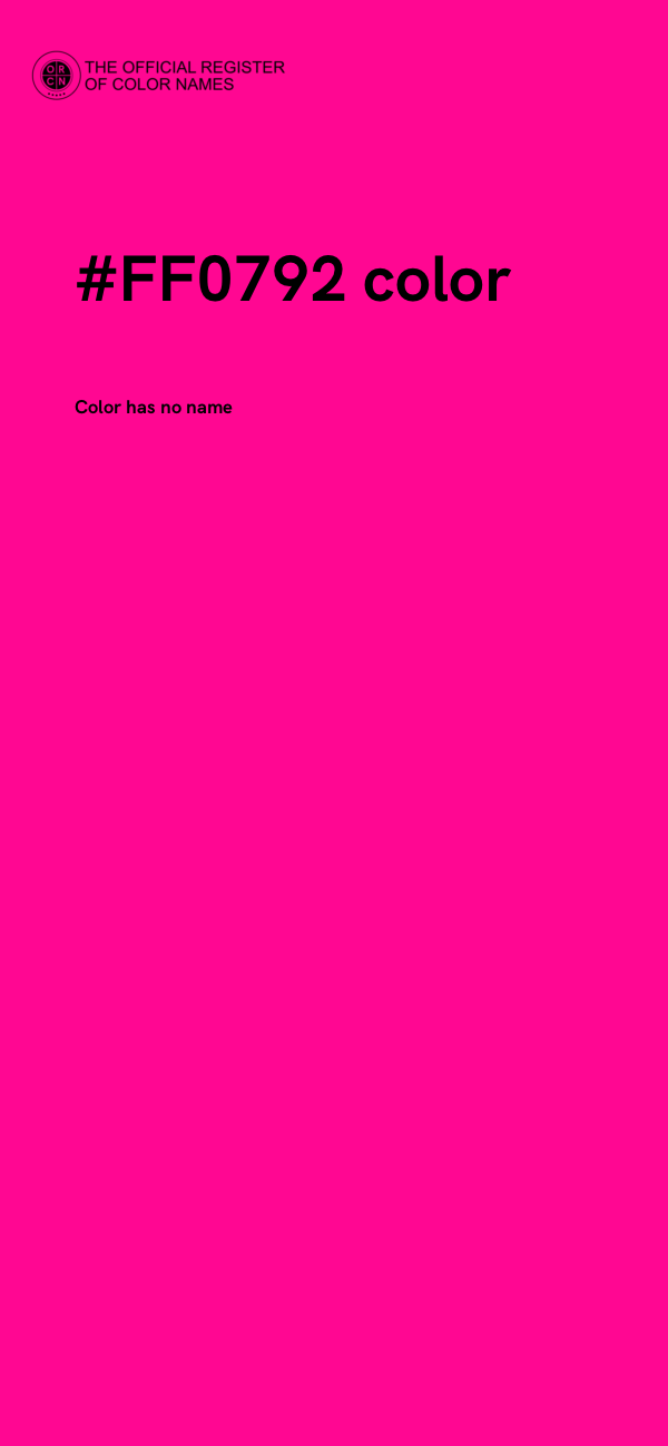 #FF0792 color image