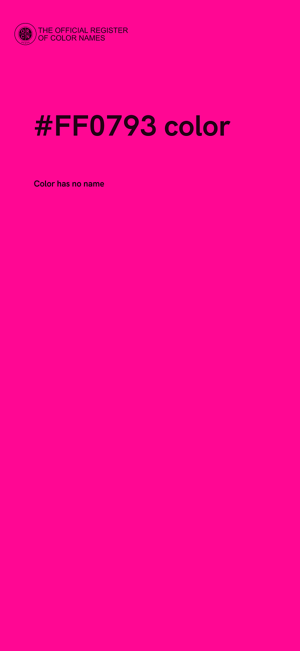 #FF0793 color image