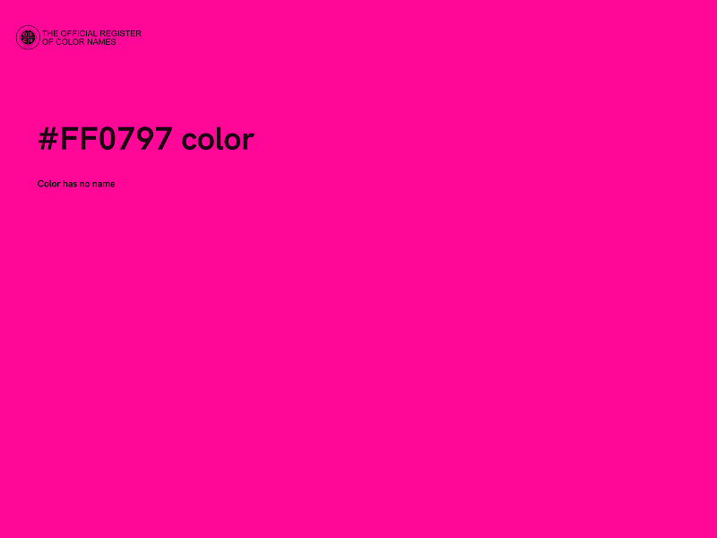 #FF0797 color image