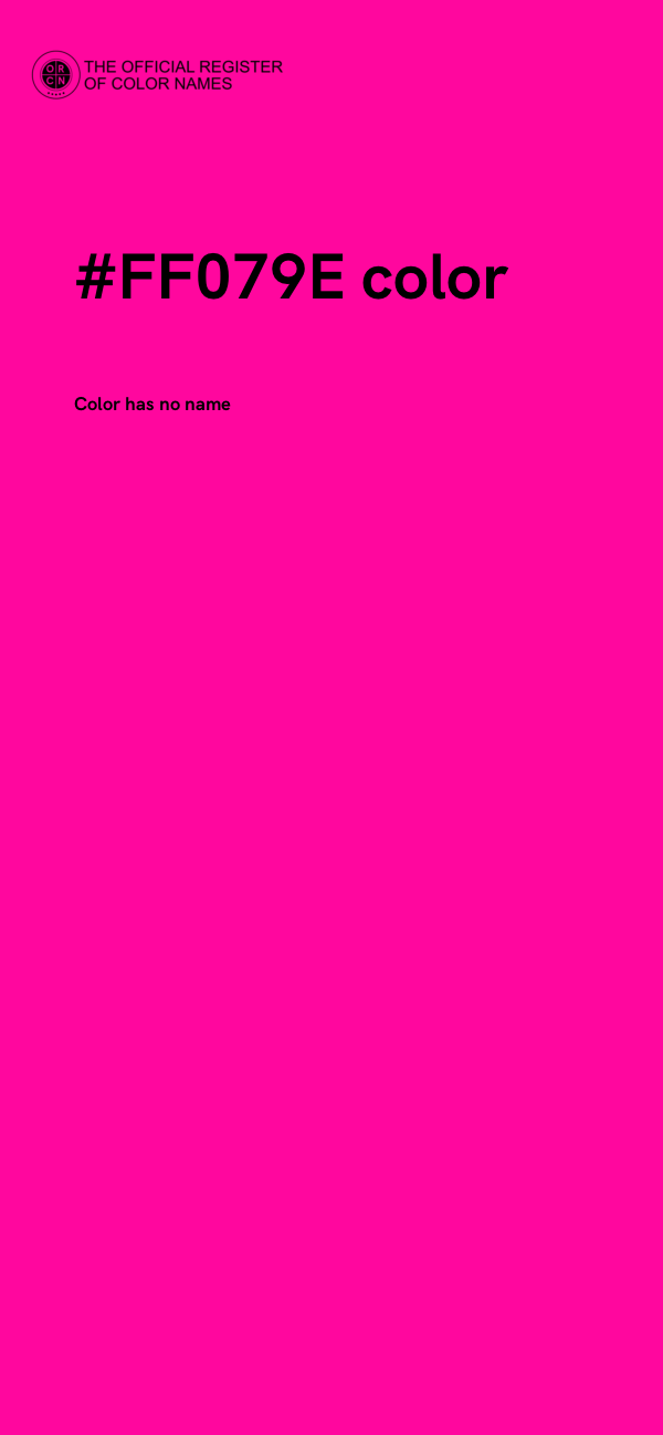 #FF079E color image