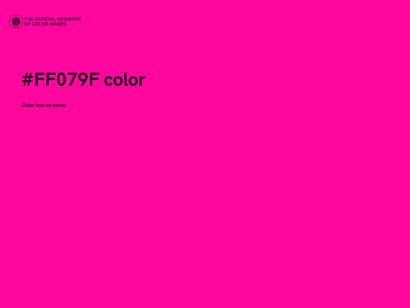 #FF079F color image