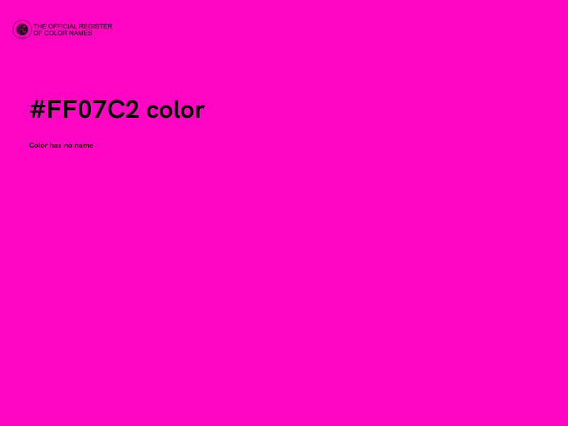 #FF07C2 color image