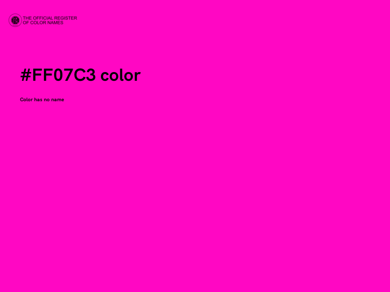 #FF07C3 color image