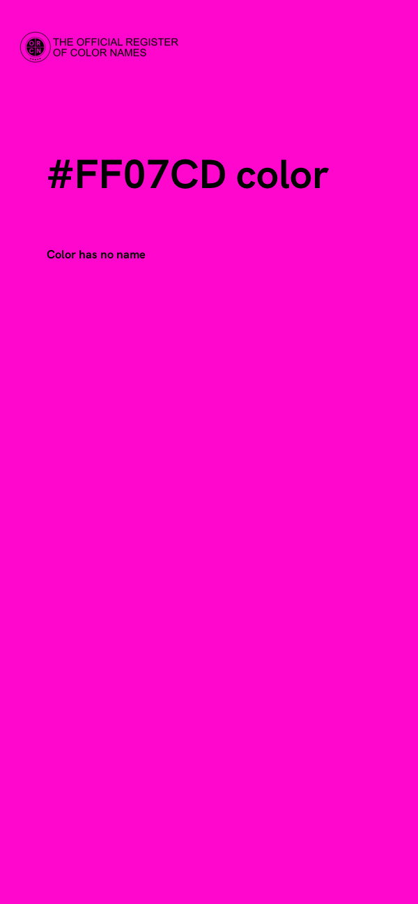 #FF07CD color image