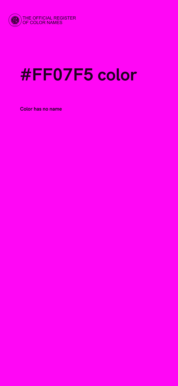 #FF07F5 color image