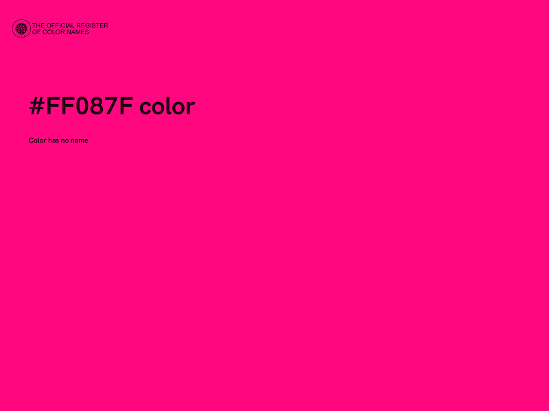 #FF087F color image