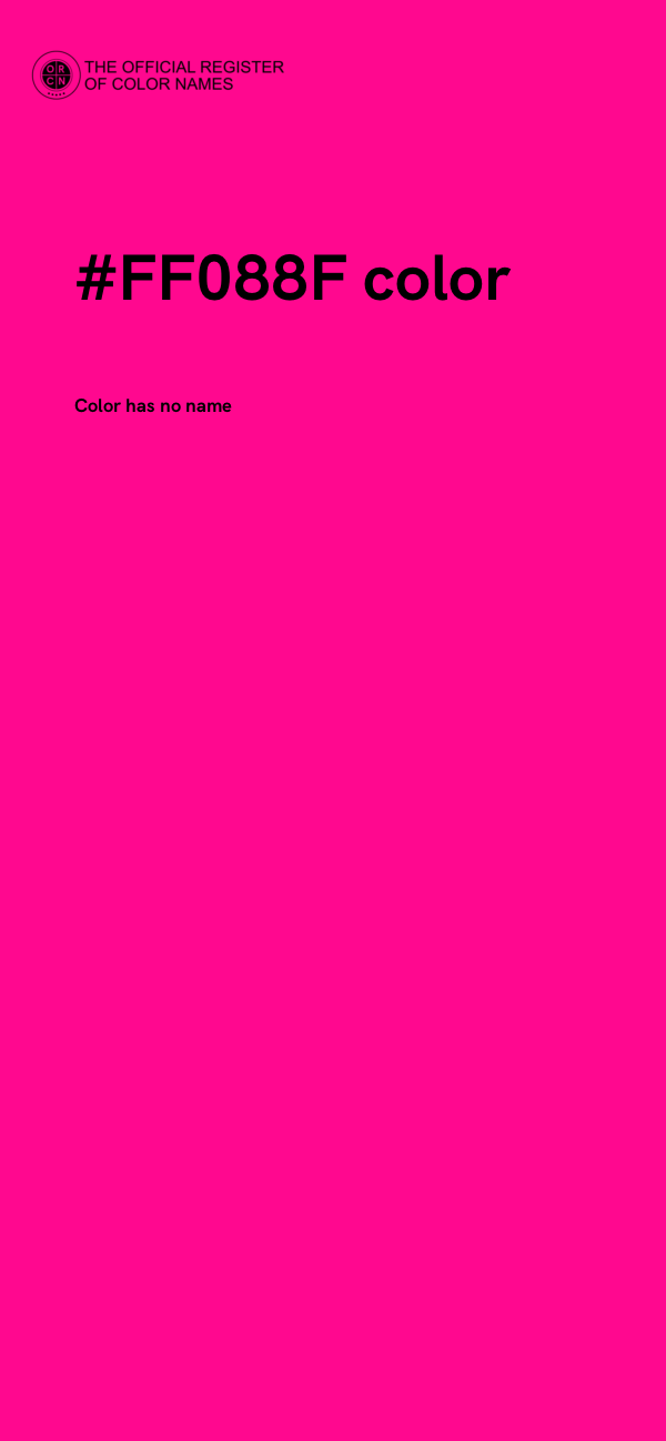 #FF088F color image