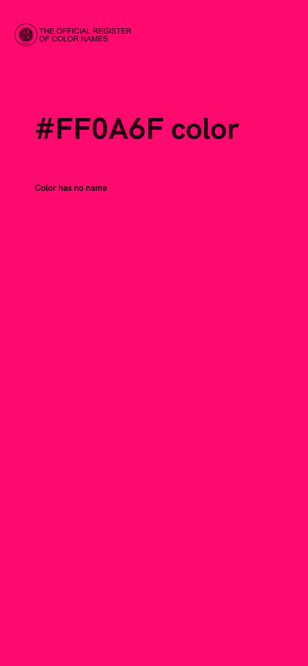 #FF0A6F color image