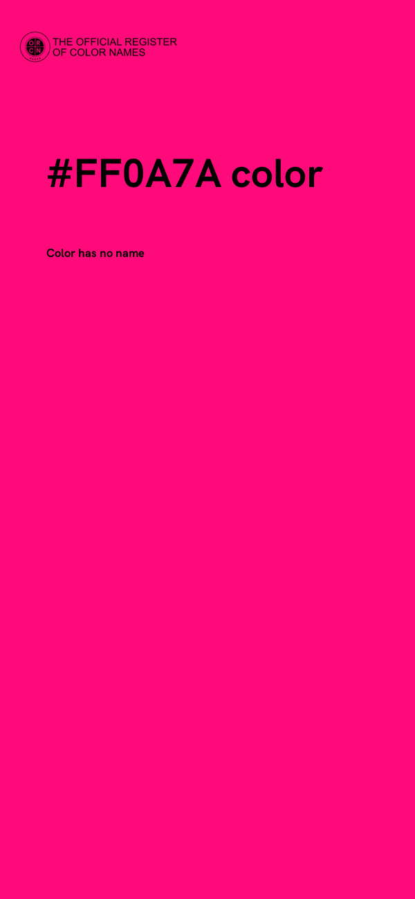 #FF0A7A color image