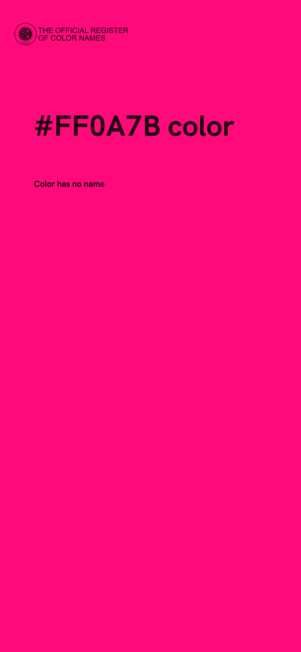#FF0A7B color image