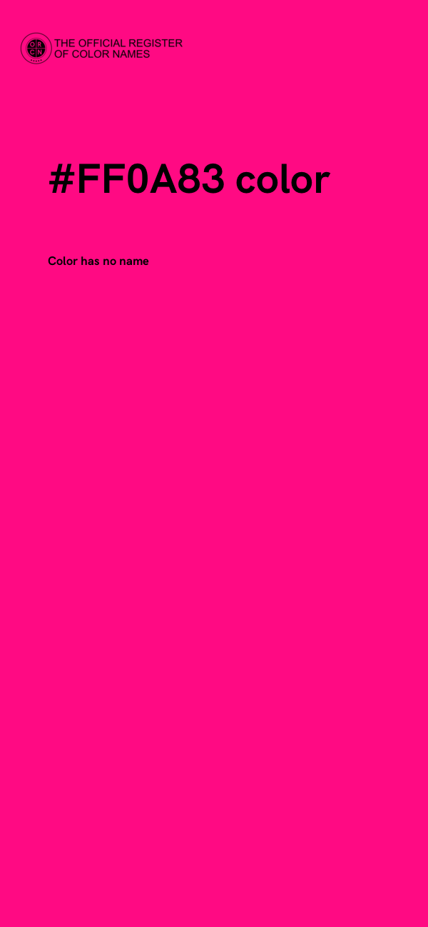 #FF0A83 color image