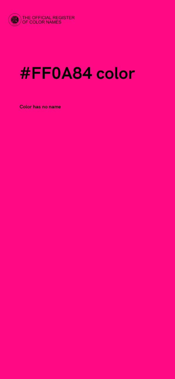 #FF0A84 color image