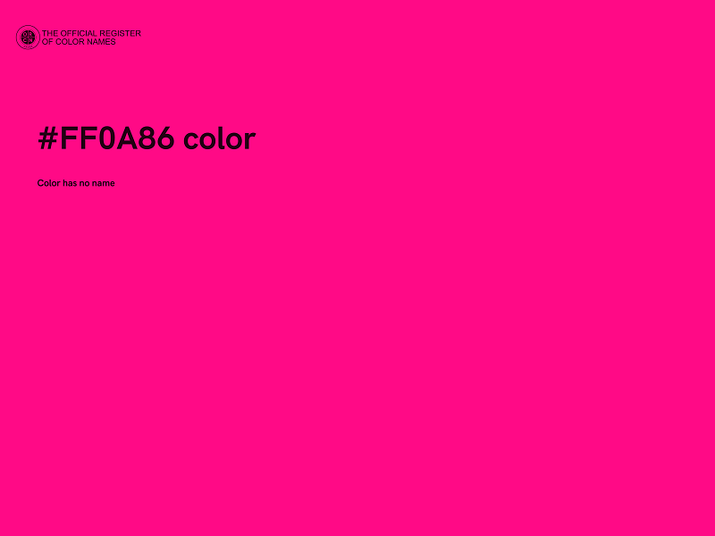 #FF0A86 color image