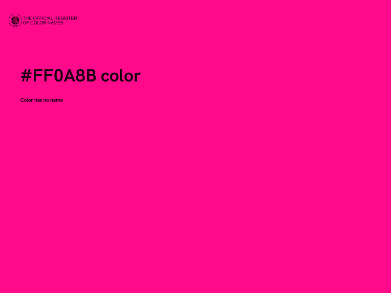 #FF0A8B color image