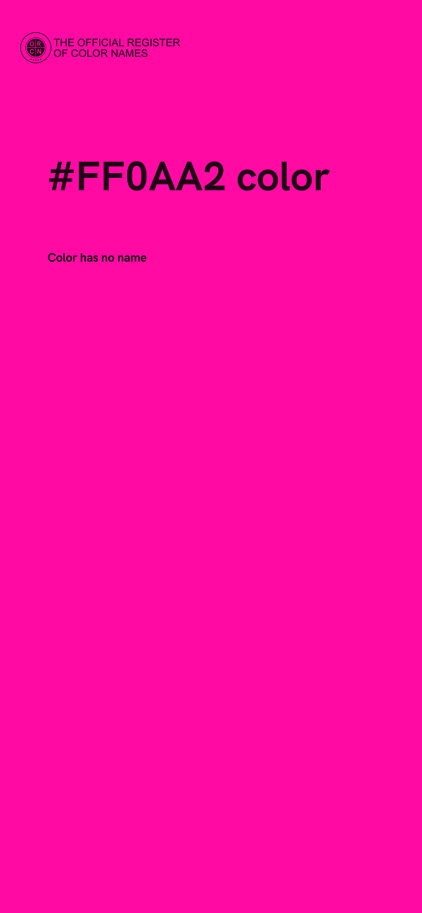 #FF0AA2 color image