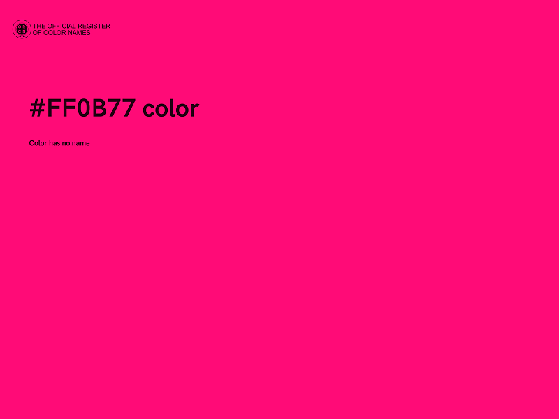 #FF0B77 color image