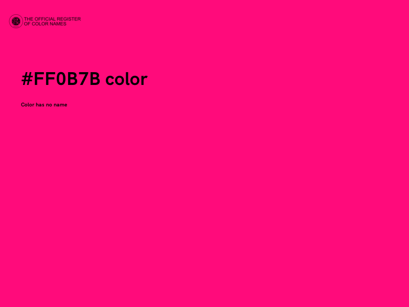 #FF0B7B color image