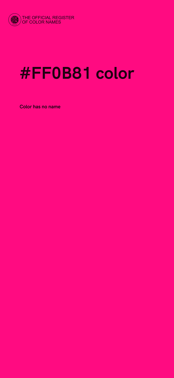 #FF0B81 color image