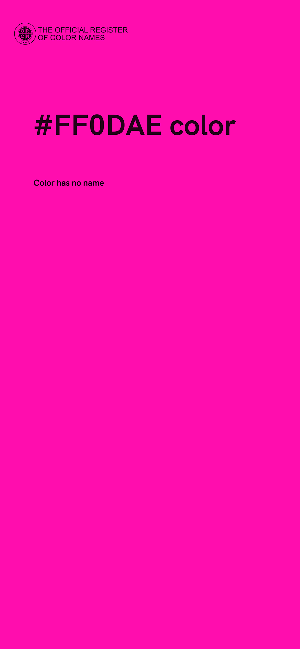 #FF0DAE color image