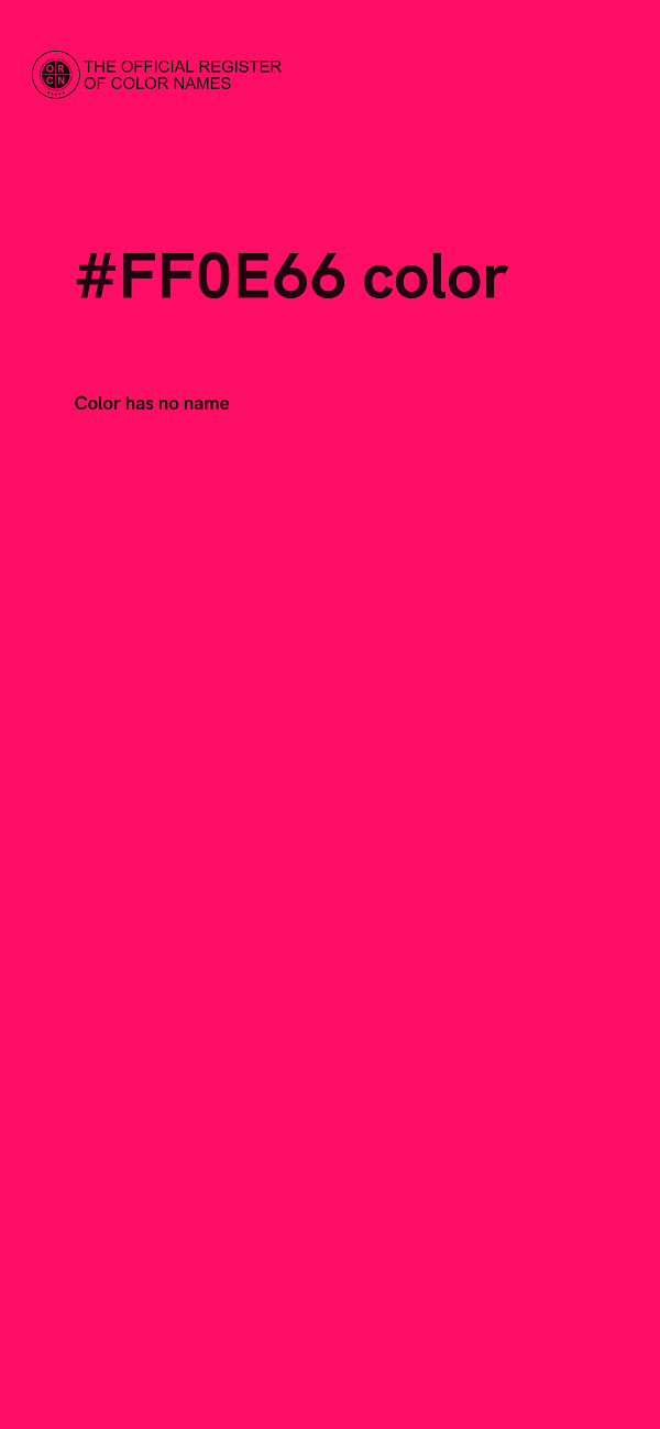 #FF0E66 color image