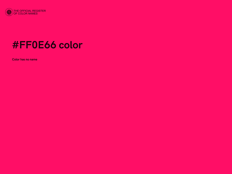 #FF0E66 color image
