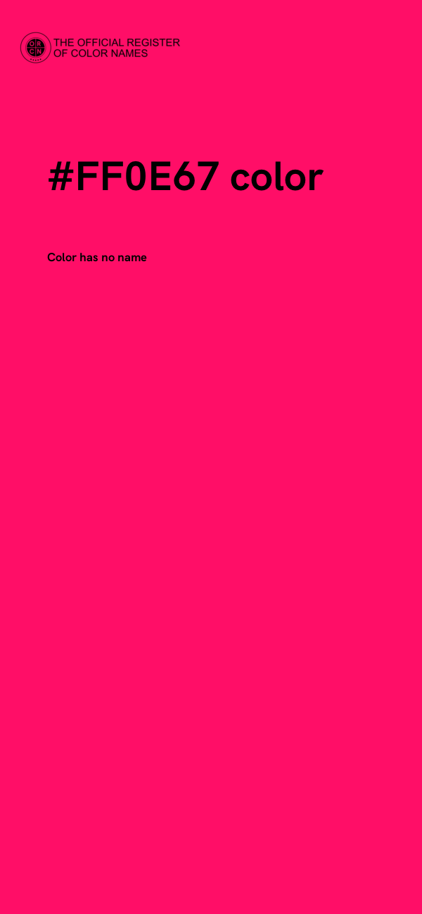 #FF0E67 color image