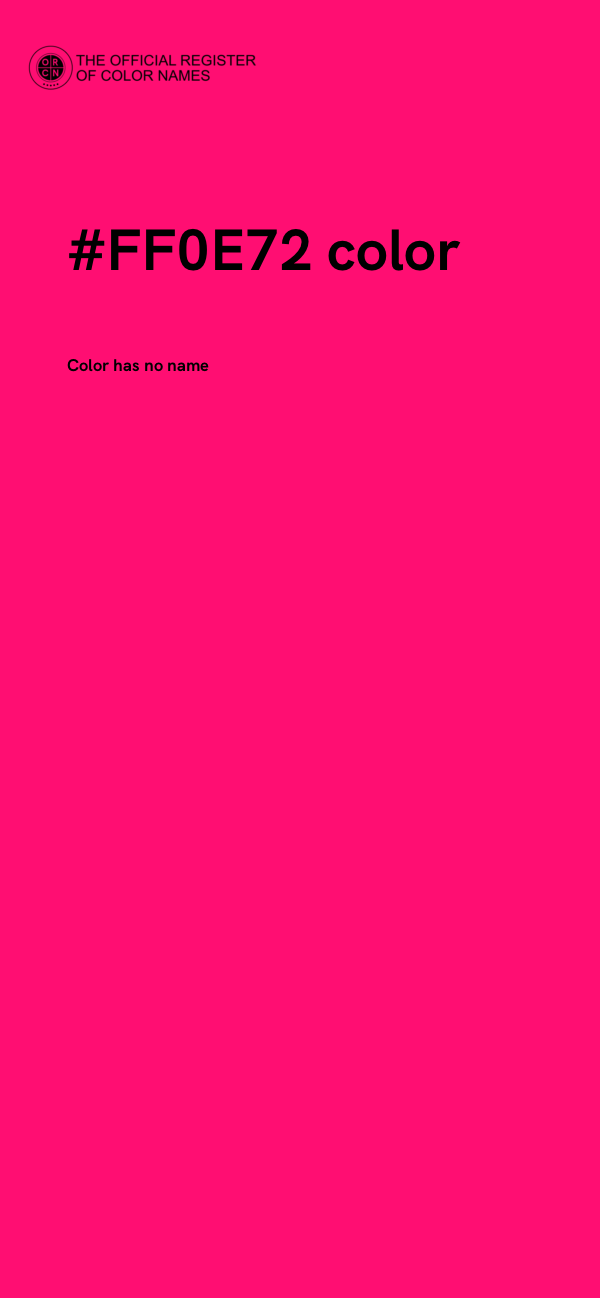 #FF0E72 color image
