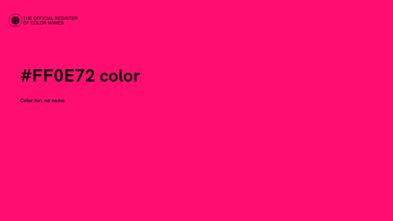 #FF0E72 color image