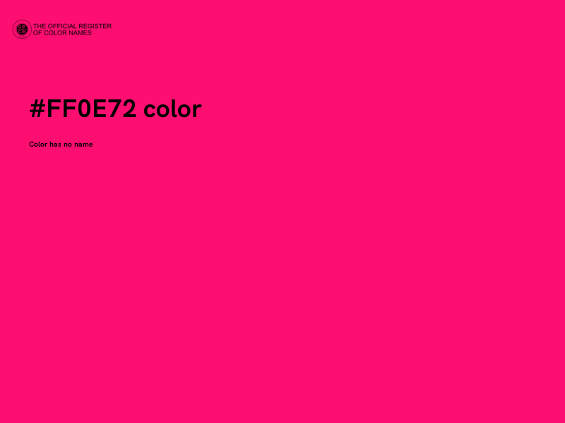 #FF0E72 color image