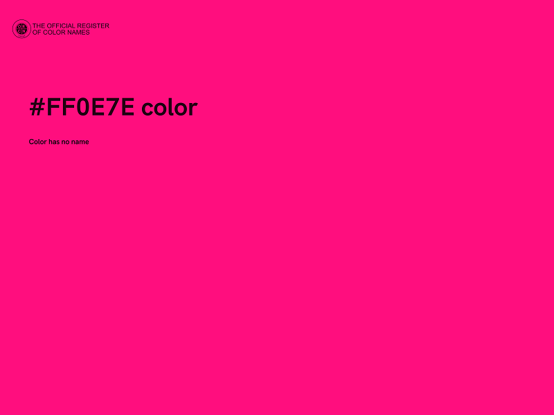 #FF0E7E color image