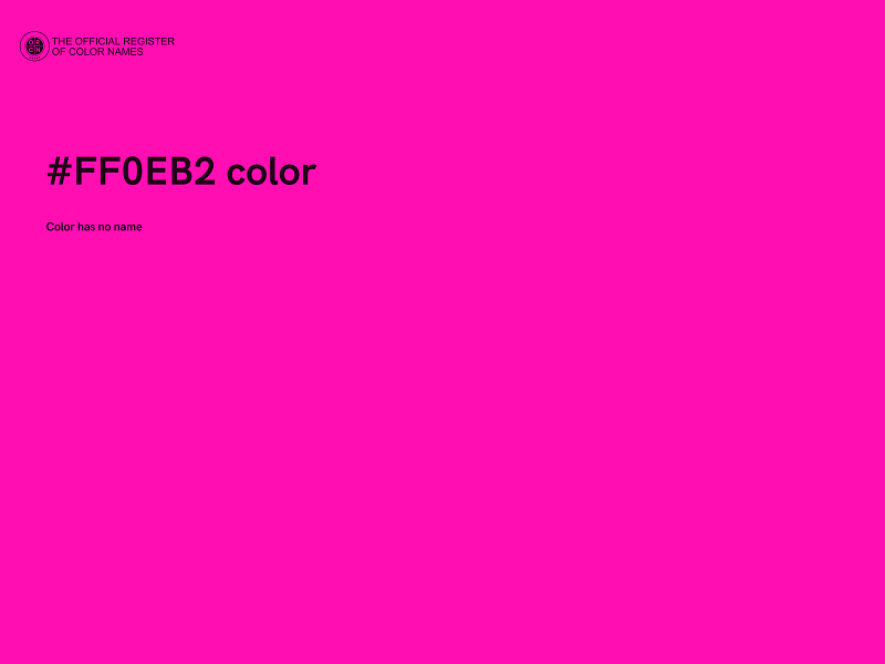 #FF0EB2 color image