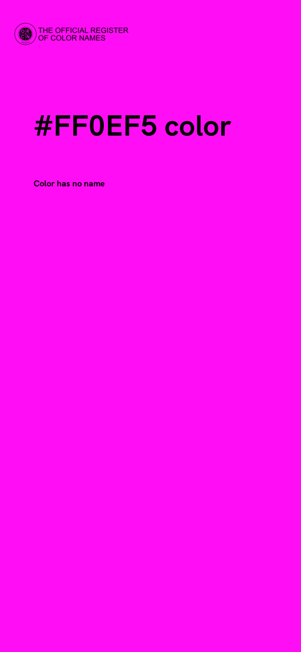 #FF0EF5 color image